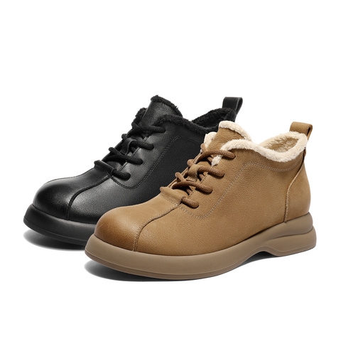 森达毛毛鞋女2026春新商场同款户外徒步休闲鞋XXA01AM6