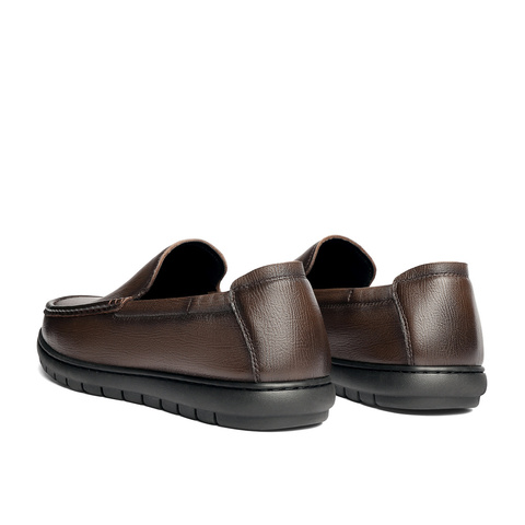 森达休闲皮鞋男2026春新商场同款一脚蹬软面乐福鞋2BS01AM6