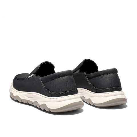 森达休闲皮鞋男2026春新商场同款一脚蹬乐福鞋2BQ01AM6