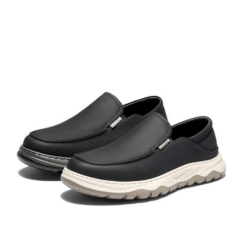 森达休闲皮鞋男2026春新商场同款一脚蹬乐福鞋2BQ01AM6