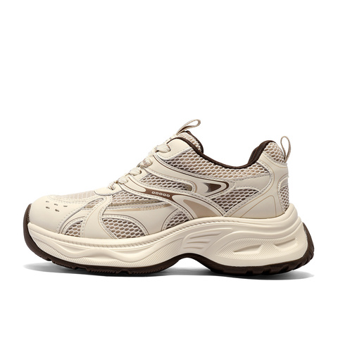 森达老爹鞋女2026春新商场同款拼接运动厚底休闲鞋XWM01AM6