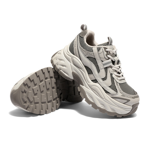 森达老爹鞋女2026春新商场同款网面厚底休闲运动鞋XWX01AM6