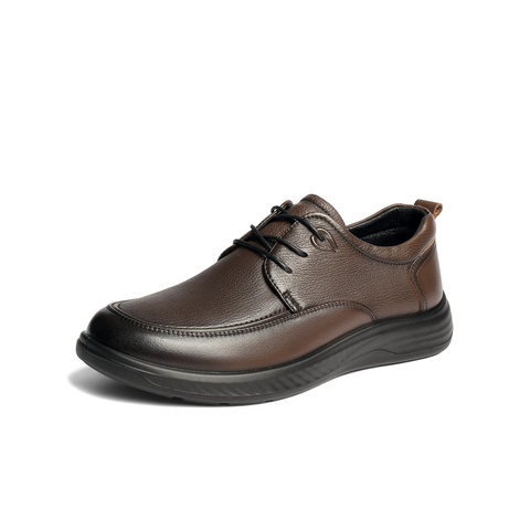 森达休闲皮鞋男2026春新商场同款软面舒适休闲鞋2DB01AM6