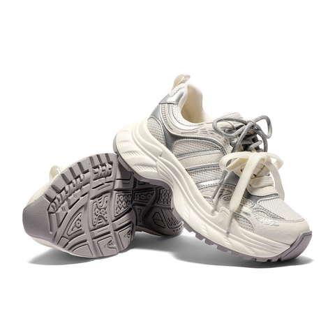 森达老爹鞋女2026春季新款商场同款网面户外运动鞋XXK01AM6