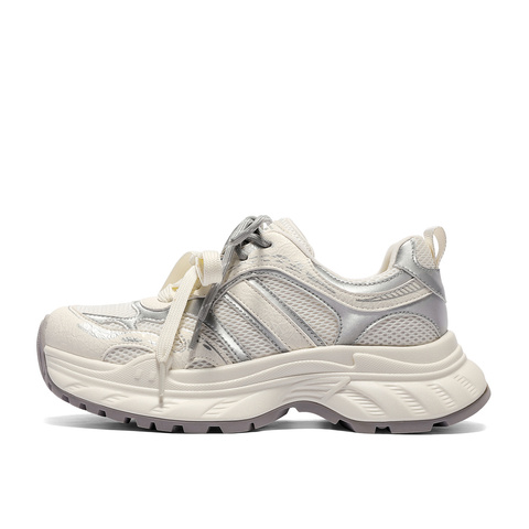 森达老爹鞋女2026春季新款商场同款网面户外运动鞋XXK01AM6