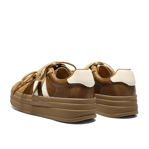 森达德训鞋女2026春新商场同款拼接松糕厚底休闲板鞋XXM02AM6