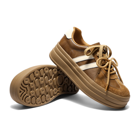 森达德训鞋女2026春新商场同款拼接松糕厚底休闲板鞋XXM02AM6