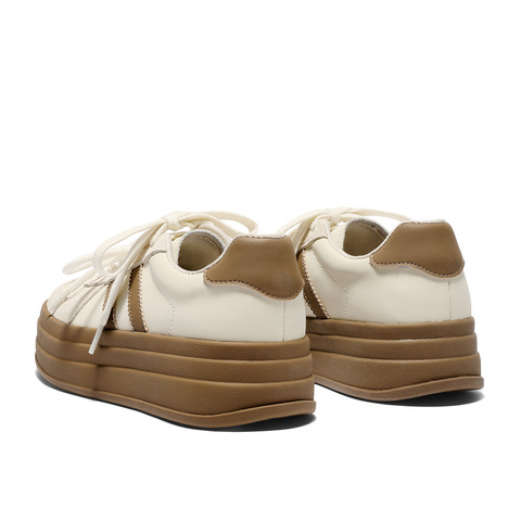 森达德训鞋女2026春新商场同款拼接松糕厚底休闲板鞋XXM02AM6