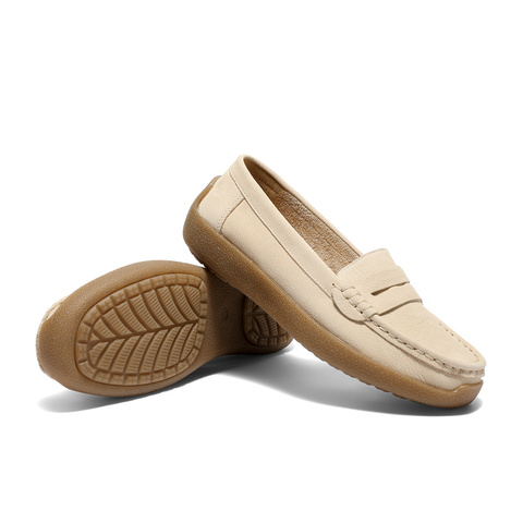 森达乐福鞋女2026春新商场同款一脚蹬休闲豆豆鞋XWW01AA6