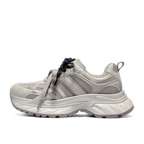 森达老爹鞋女2026春季新款商场同款网面户外运动鞋XXK01AM6