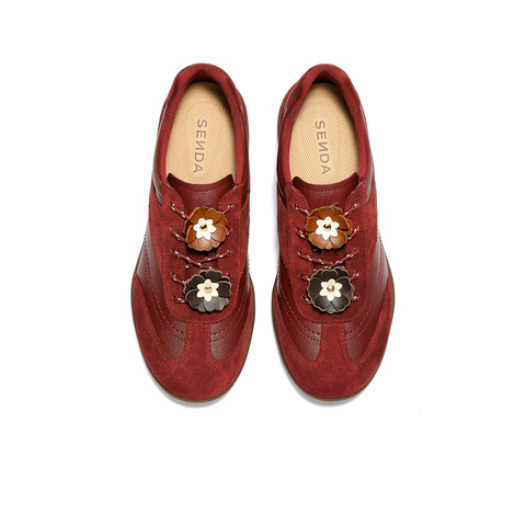 森达德训鞋女2026春新拼接运动跑步户外休闲板鞋4NU23AM6