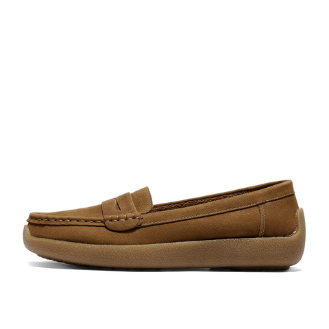 森达乐福鞋女2026春新商场同款一脚蹬休闲豆豆鞋XWW01AA6