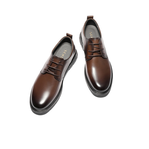 森达正装皮鞋男那2026春季新款商场同款通勤职场婚鞋2DD01AM6