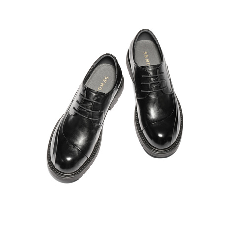 森达休闲皮鞋男2026春新商场同款英伦商务休闲鞋2CJ01AM6