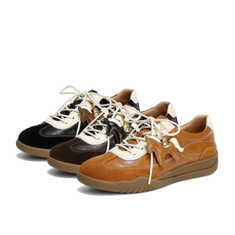 森达德训鞋女2026春新商场同款拼接户外休闲板鞋4NRD5AM6