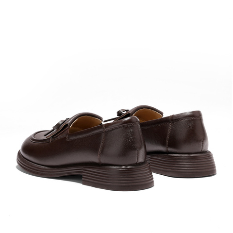 森达乐福鞋女2026春新款学院风蝴蝶结休闲单鞋WP063AA6