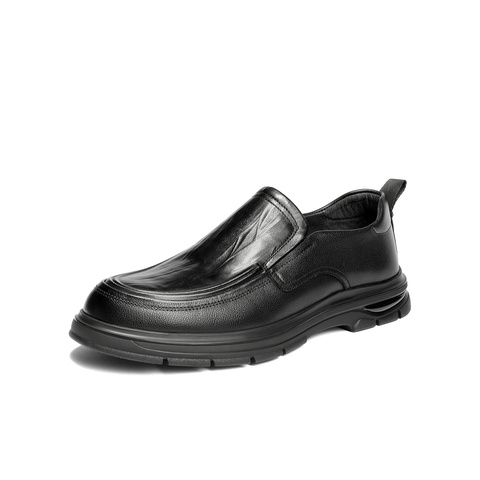 森达休闲皮鞋男2026春新商场同款简约舒适休闲鞋2CS01AM6