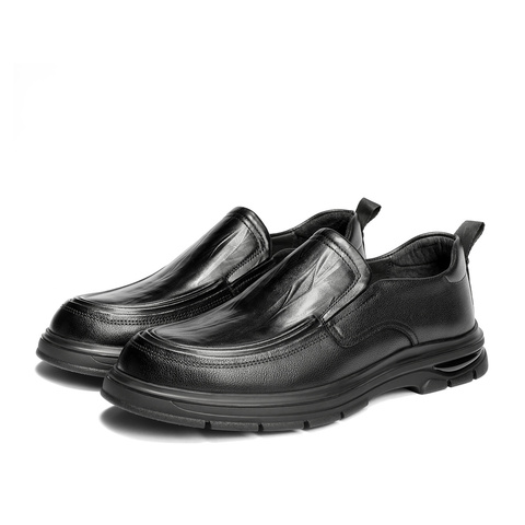 森达休闲皮鞋男2026春新商场同款简约舒适休闲鞋2CS01AM6