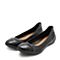 SKAP/圣伽步秋季专柜同款黑色牛皮时尚舒适女浅口单鞋10710892