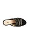 SKAP/圣伽步夏季专柜同款羊皮铆钉粗高跟女凉拖鞋10810242