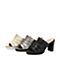 SKAP/圣伽步夏季专柜同款羊皮时尚粗高跟女凉拖鞋10810233