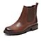 SKAP/圣伽步冬季专柜同款时尚中跟切尔西靴女短靴皮靴10812011