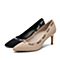 SKAP/圣伽步2020春新款专柜同款通勤针织女浅口高跟鞋