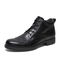 SKAP/圣伽步冬季商场同款时尚雕花商务靴真皮男短靴NNEA6305