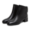 SKAP/圣伽步2020冬季新款商场同款羊皮革方头粗跟女短靴N9UBH904