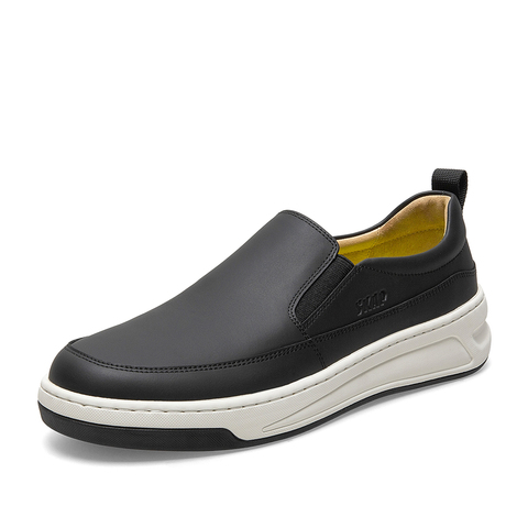 SKAP/圣伽步2021春季新款商场同款牛皮革一脚蹬男休闲鞋N10A9009