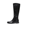 SKAP圣伽步2021冬季新款商场同款时尚菱格骑士靴女高筒靴XLE01DC1