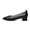 SKAP/圣伽步2021秋季新款商场同款撞色方头浅口女单鞋AAU01CQ1