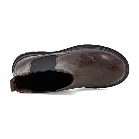 SKAP圣伽步2022冬季新款商场同款简约套筒切尔西靴女短靴ADX02DD2