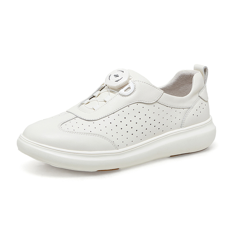 SKAP圣伽步2023春季新款商场同款舒适轻质小白鞋女休闲鞋AAE31AM3
