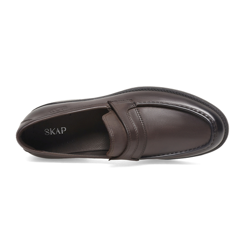 SKAP圣伽步2023春季新款商场同款商务休闲乐福鞋男士皮鞋A4V02AA3