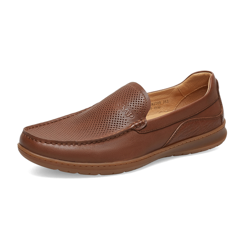 SKAP圣伽步2023春季新款商场同款简约一脚蹬男士休闲皮鞋A2T05AA3