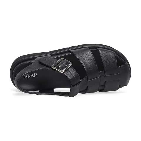 SKAP圣伽步2023夏季新款商场同款镂空厚底罗马鞋女凉鞋ADJ02BL3