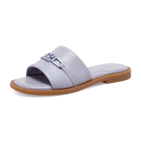SKAP圣伽步2023夏季新款商场同款简约休闲平跟外穿女拖鞋ADZ01BT3