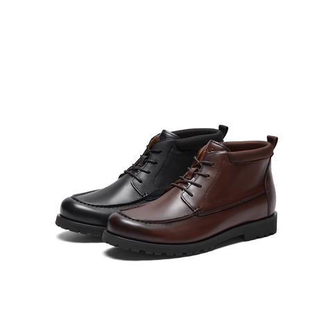 SKAP圣伽步2023新款商务休闲男靴低靴皮靴A5S01DD3