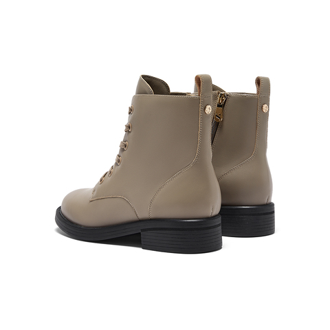 SKAP圣伽步2023秋季新款商务休闲女鞋低跟马丁靴AEM02DD3