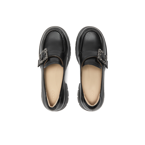 SKAP圣伽步2024春季新款商场同款舒适一脚蹬乐福鞋女单鞋AGB02AA4