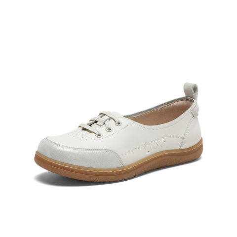 SKAP圣伽步2024春季新款免系带舒适平底浅口女休闲单鞋ACD11AA4