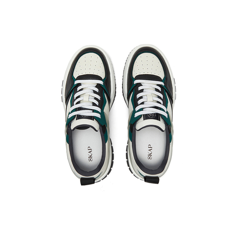 SKAP圣伽步2024春季新款商场同款时尚撞色厚底男休闲板鞋A6D01AM4