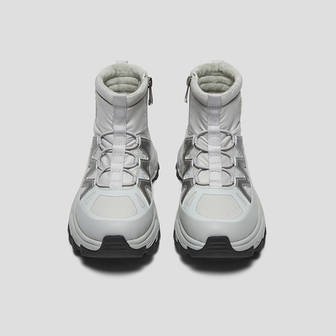 SKAP圣伽步女鞋2024冬季新款拉链厚底网面户外女款休闲运动靴