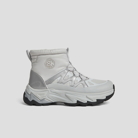 SKAP圣伽步女鞋2024冬季新款拉链厚底网面户外女款休闲运动靴