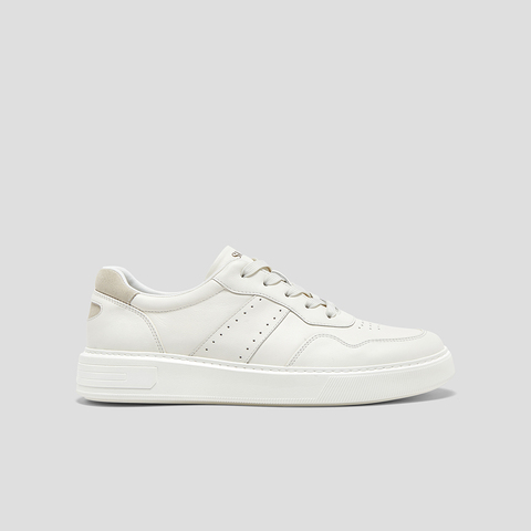 SKAP圣伽步男鞋2024秋季新款板鞋厚底系带简约舒适男款运动休闲鞋