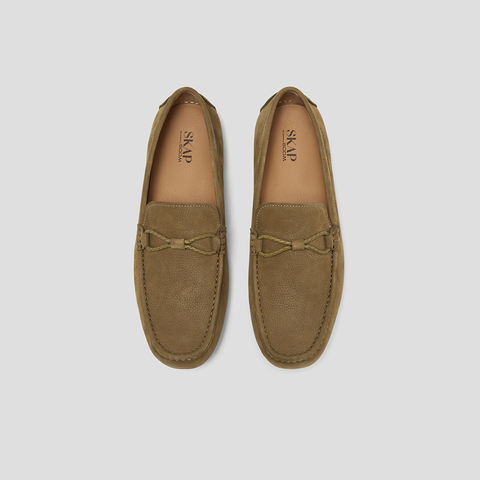 SKAP圣伽步男鞋2024秋季新款乐福一脚蹬平底通勤舒适男款休闲鞋