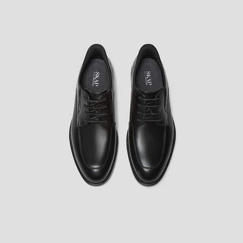 SKAP圣伽步男鞋2024秋季新款正装上班轻质通勤系带男款商务皮鞋