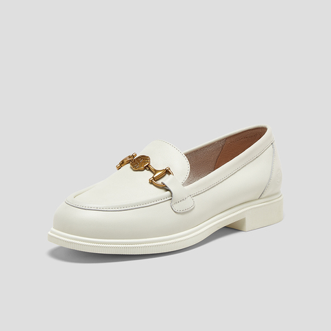 SKAP圣伽步女鞋2024秋季新款日常通勤一脚蹬休闲舒适女款乐福鞋