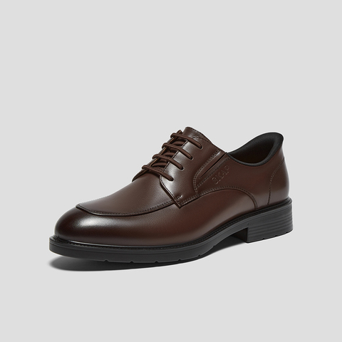 SKAP圣伽步男鞋2024秋季新款正装上班轻质通勤系带男款商务皮鞋